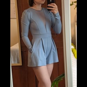 Daylight Open back long sleeve romper / jumpsuit